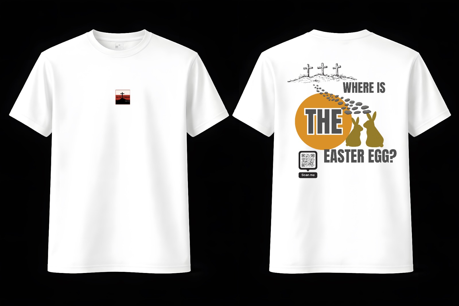 Camiseta Easter Egg branca